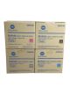 Genuine Konica Minolta TNP49 CMYK Toner Cartridges Set