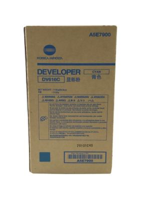 Genuine Konica Minolta DV616C (A5E7900) Cyan Developer