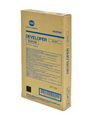 Genuine Konica Minolta DV610K (A04P600) Black Developer