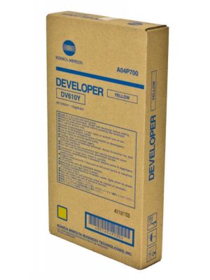 Genuine Konica Minolta DV610Y (A04P700) Yellow Developer