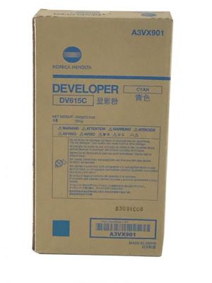 Genuine Konica Minolta DV615C (A3VX901) Cyan Developer