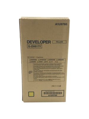 Genuine Konica Minolta  DV617Y (A1U9760) Yellow Developer
